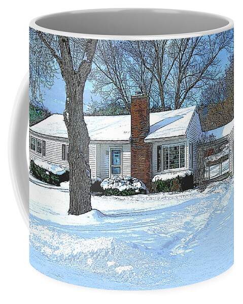  Coffee Mug featuring the photograph Howland House in Wilder by Nancy Griswold