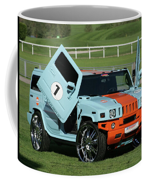 Hummer Coffee Mug featuring the photograph Hummer #1 by Jackie Russo