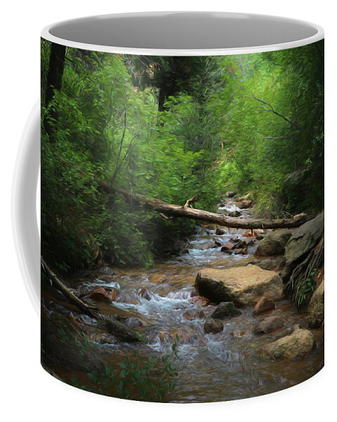 Into The Light Coffee Mug featuring the digital art Into The Light #1 by Ernest Echols
