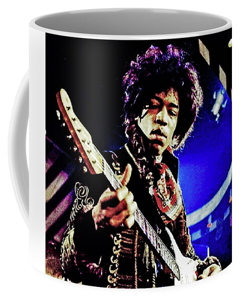 Jimi Hendrix Coffee Mug featuring the photograph Jimi Hendrix #3 by Doc Braham