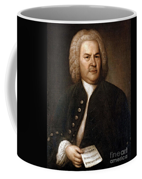 Art Coffee Mug featuring the photograph Johann Sebastian Bach, German Baroque by Photo Researchers