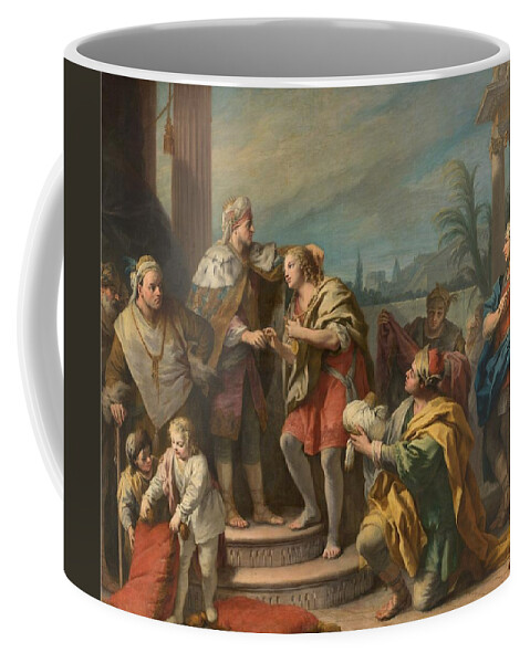 Amigoni Coffee Mug featuring the painting Joseph by MotionAge Designs