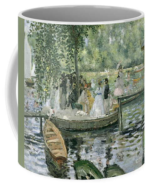 Grenouillere Coffee Mug featuring the painting La Grenouillere by Pierre Auguste Renoir