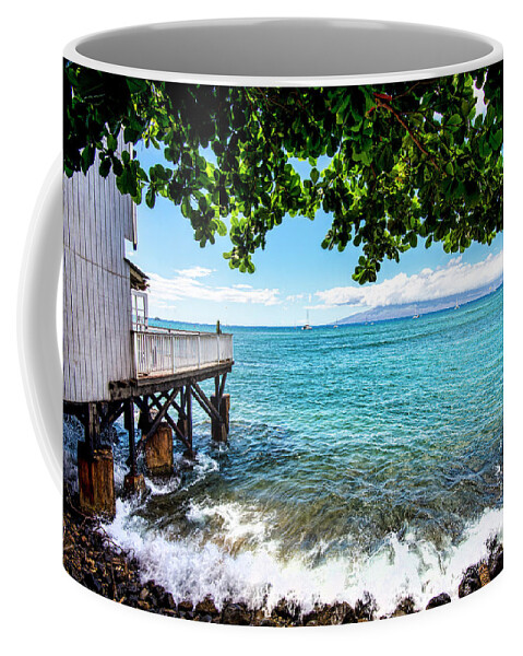 Lahaina Beach Coffee Mug featuring the photograph Lahaina Harbor #1 by Baywest Imaging
