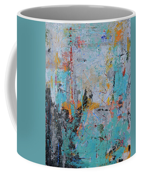 Original Coffee Mug featuring the painting Letting Go Again by Jim Benest