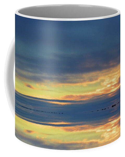 Abstract Coffee Mug featuring the digital art Light In The Clouds Two #1 by Lyle Crump