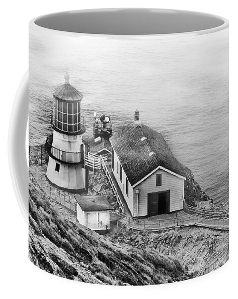 Point Reyes Coffee Mug featuring the photograph Lighthouse on the Point #1 by Mick Burkey