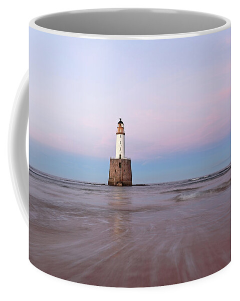 Rattray Head Lighthouse Coffee Mug featuring the photograph Lighthouse Sunset #2 by Grant Glendinning
