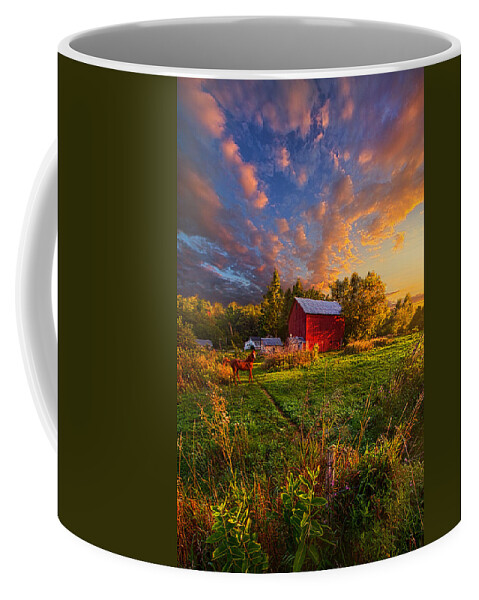 Barn Coffee Mug featuring the photograph Love's Pure Light #1 by Phil Koch
