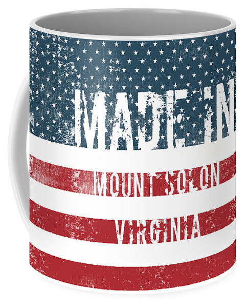 Mount Solon Coffee Mug featuring the digital art Made in Mount Solon, Virginia #1 by Tinto Designs