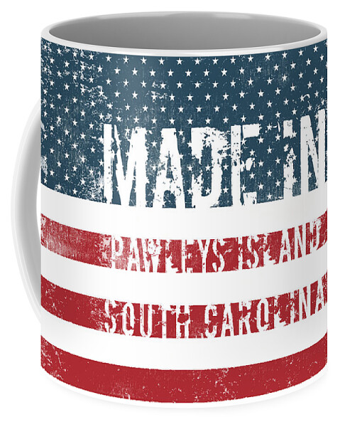 Made Coffee Mug featuring the digital art Made in Pawleys Island, South Carolina #1 by Tinto Designs