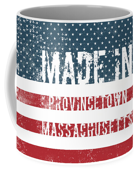 Provincetown Coffee Mug featuring the digital art Made in Provincetown, Massachusetts #1 by Tinto Designs