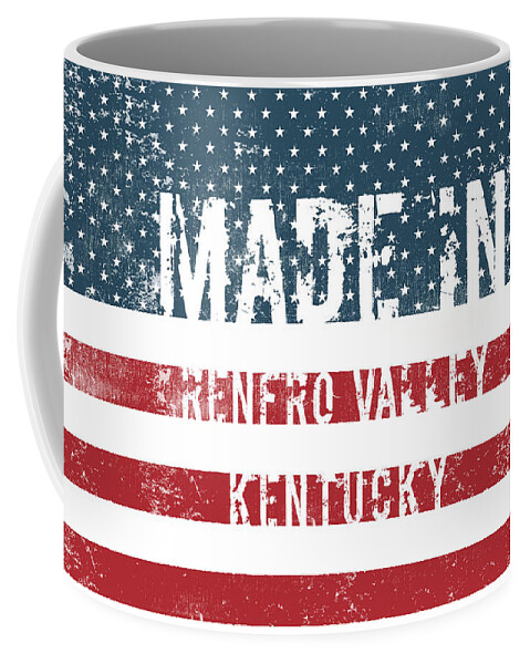 Renfro Valley Coffee Mug featuring the digital art Made in Renfro Valley, Kentucky #1 by Tinto Designs