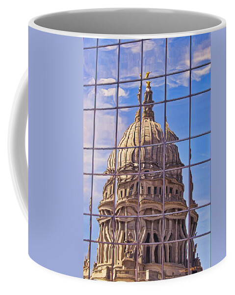 Madison Coffee Mug featuring the photograph Madison Capitol Reflection #1 by Steven Ralser
