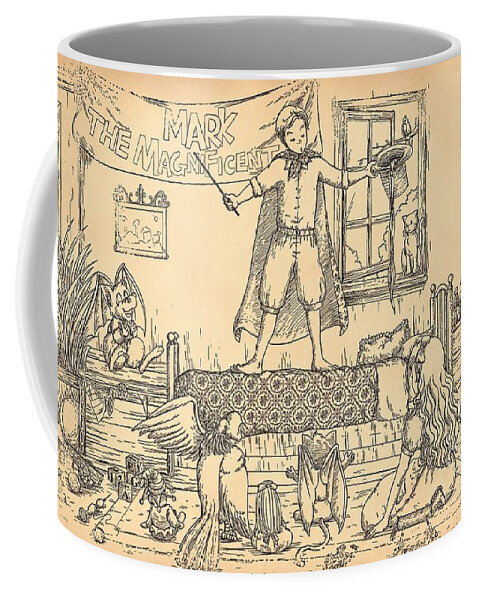  Wild West Coffee Mug featuring the painting Mark the Magnificent #2 by Reynold Jay