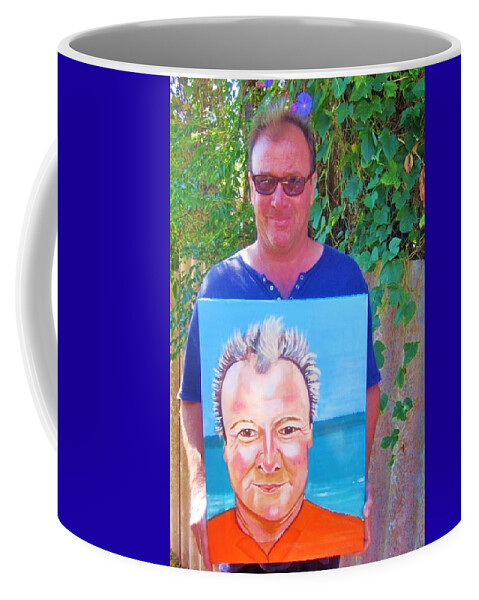 People Coffee Mug featuring the painting Martin #2 by Rusty Gladdish