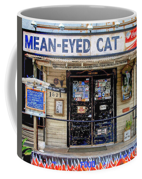 Mean-eyed Cat Coffee Mug featuring the photograph Mean-Eyed Cat by Gia Marie Houck
