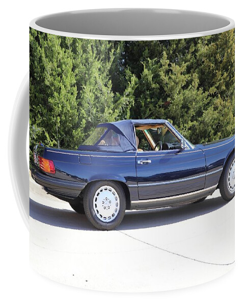 Mercedes-benz 560sl Coffee Mug featuring the photograph Mercedes-Benz 560SL #1 by Mariel Mcmeeking
