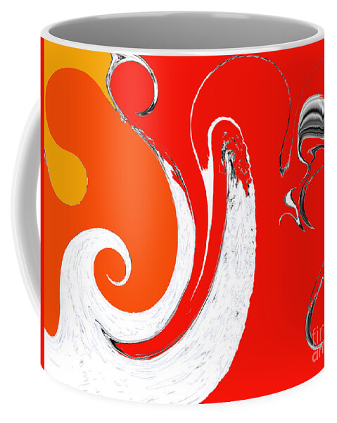 Digital Coffee Mug featuring the digital art Liquid Wonders by Fei A