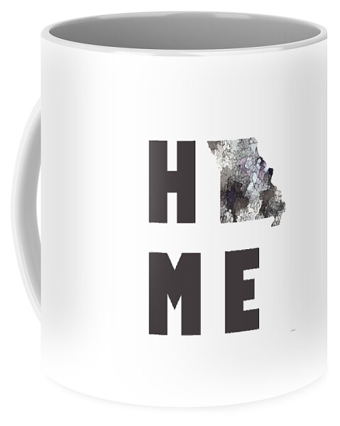 Mississippi State Map Coffee Mug featuring the digital art Mississippi State Map #1 by Marlene Watson