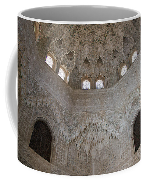 Mocárabe Coffee Mug featuring the photograph Mocarabe Ceiling, Alhambra #1 by David Kleinsasser