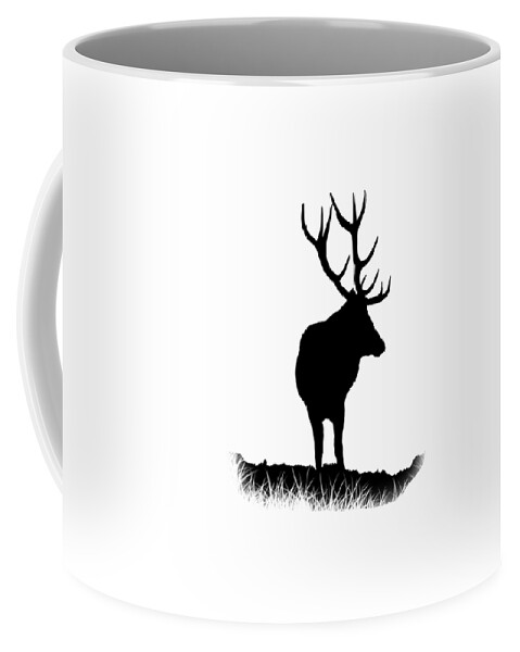 Stag Coffee Mug featuring the photograph Monarch Of The Park #1 by Linsey Williams
