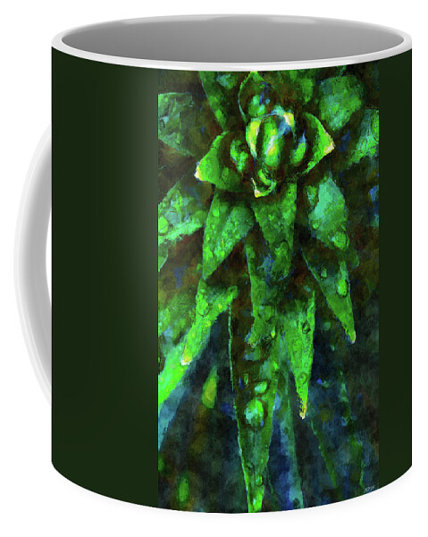Plant Coffee Mug featuring the photograph Morning Dew On Plant #1 by Phil Perkins