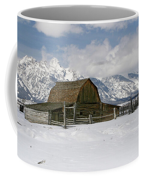 Barn Coffee Mug featuring the photograph Moulton Barn #1 by Ronnie And Frances Howard