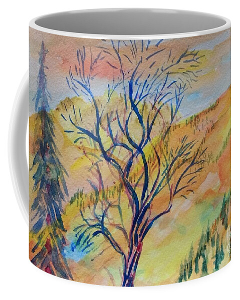 Mount Ogden Coffee Mug featuring the painting Mount Ogden #2 by Walt Brodis