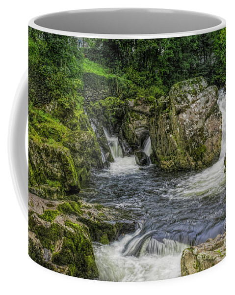 Snowdonia Coffee Mug featuring the photograph Mountain Waterfall #1 by Ian Mitchell