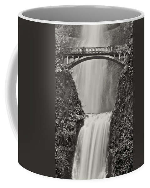  Coffee Mug featuring the photograph Multnomah Falls Upclose #1 by Don Schwartz