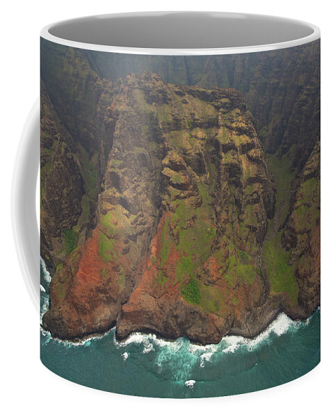 Kauai Coffee Mug featuring the photograph NaPali Coast Aerial #1 by Steven Lapkin