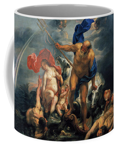 Ideal Gift Coffee/Tea Mug Jacob Jordaens Fine Art Mug/Cup Neptune and Amphitrite in the Storm