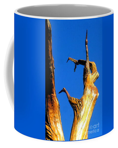 Nola Coffee Mug featuring the photograph New Orleans Bird Tree Sculpture In Louisiana #2 by Michael Hoard