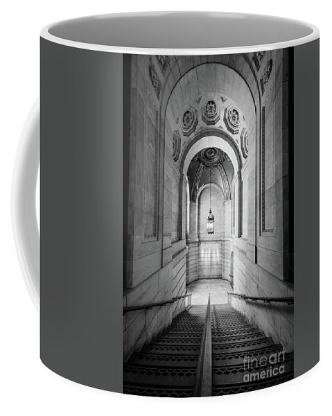 America Coffee Mug featuring the photograph New York Public Library #2 by Inge Johnsson