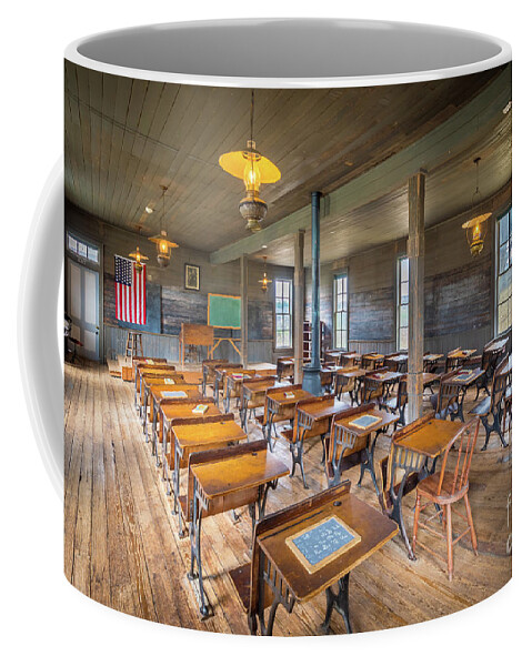 America Coffee Mug featuring the photograph Old Schoolroom #1 by Inge Johnsson