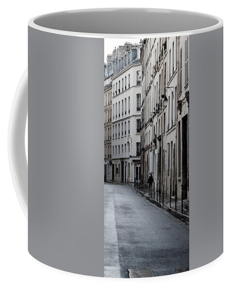 Paris Coffee Mug featuring the photograph Paris Neighborhood - Marais - No Right Turn #1 by Jani Freimann