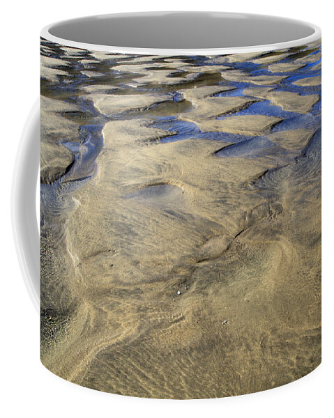 Abstract Coffee Mug featuring the photograph Patterns in the Sand III #1 by Shirley Mitchell