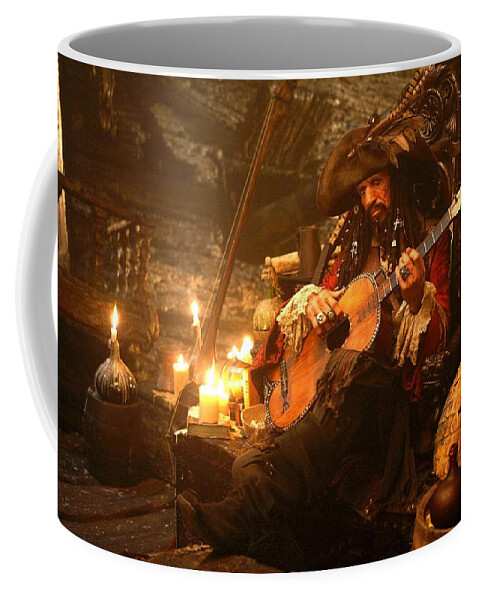 Pirates Of The Caribbean At World's End Coffee Mug featuring the digital art Pirates Of The Caribbean At World's End #1 by Maye Loeser