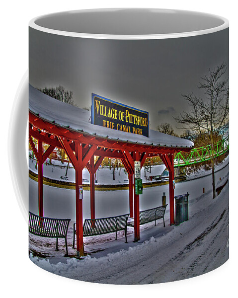Pittsford Coffee Mug featuring the photograph Pittsford Canal Park #1 by William Norton
