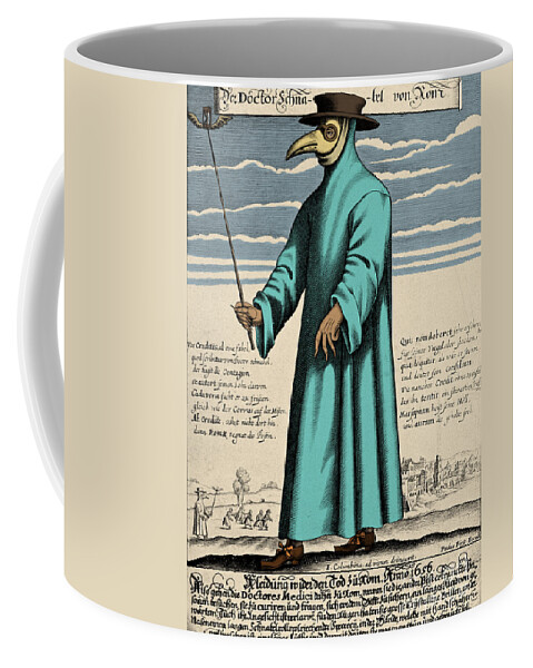Science Coffee Mug featuring the photograph Plague Doctor, 17th Century #1 by Science Source