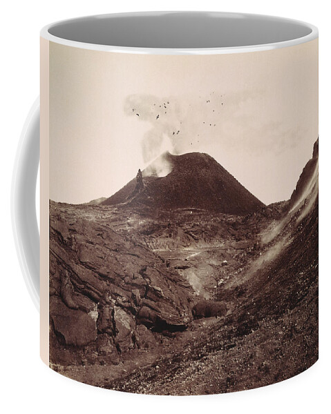 1880 Coffee Mug featuring the photograph Pompeii, Mt Vesuvius #1 by Granger