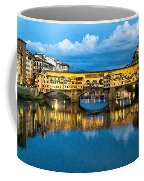 Ponte Vecchio Coffee Mug featuring the photograph Ponte Vecchio #1 by Weir Here And There