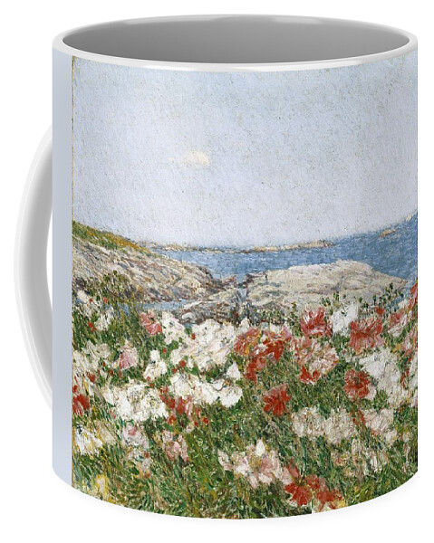 Frederick Childe Hassam (american Coffee Mug featuring the painting Poppies on the Isles of Shoals by MotionAge Designs
