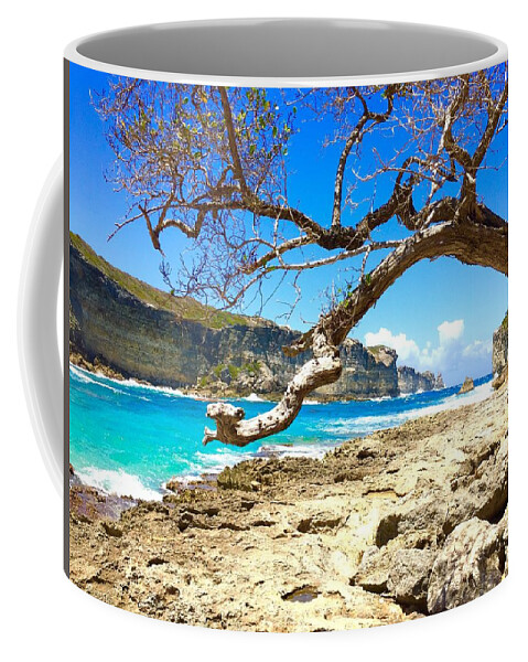 Guadeloupe Coffee Mug featuring the photograph Porte d Enfer, Guadeloupe #1 by Cristina Stefan