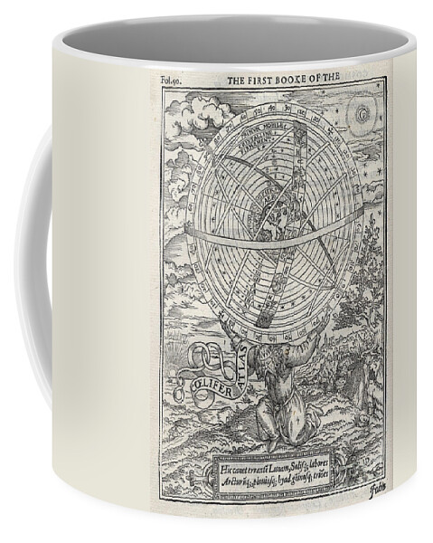 Science Coffee Mug featuring the photograph Ptolemaic System, Geocentric Model, 1531 #1 by Folger Shakespeare Library