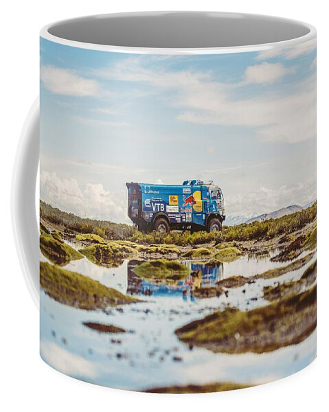 Rallying Coffee Mug featuring the digital art Rallying #1 by Super Lovely
