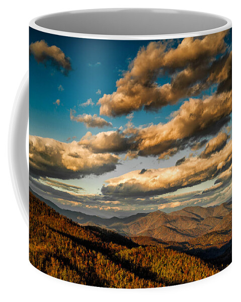 Autumn Coffee Mug featuring the photograph Reaching for the Light #1 by Joye Ardyn Durham