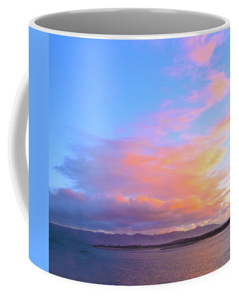Barbara Snyder Coffee Mug featuring the photograph Red Clouds Over Morro Bay Small #1 by Barbara Snyder