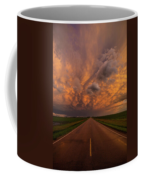 Pukwana Coffee Mug featuring the photograph Road to Mammatus #2 by Aaron J Groen